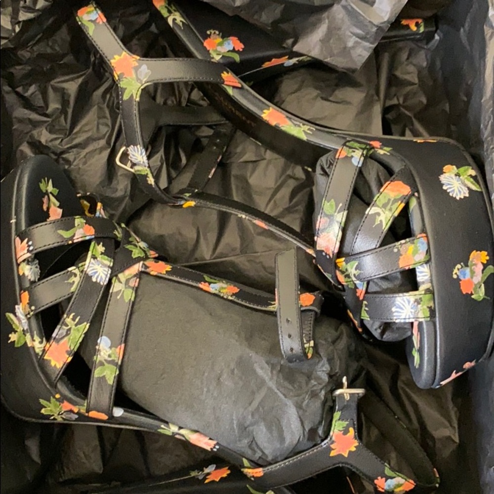 YSL Grungy flower sandals 39 - Picture 3 of 7